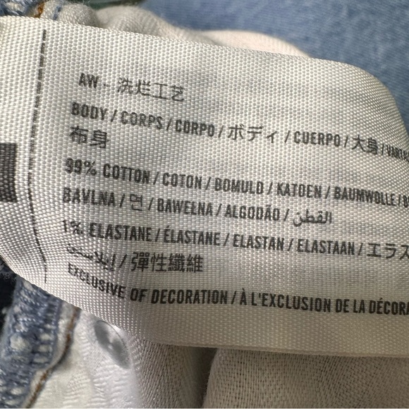 Abercrombie and Fitch High Rise 90s Relaxed Jean Rolled Cuff Size 18 NWT Baggy - Picture 10 of 11